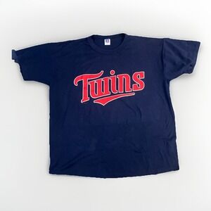 Vintage 90s Russell Athletic MLB Minnesota Twins T Shirt Size XL USA